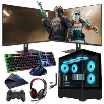 i5 13400F 32GB DDR4 1TB M2 12GB RTX3060 Çift 24 Monitörlü Oyun Bilgisayarı (Gaming SET)