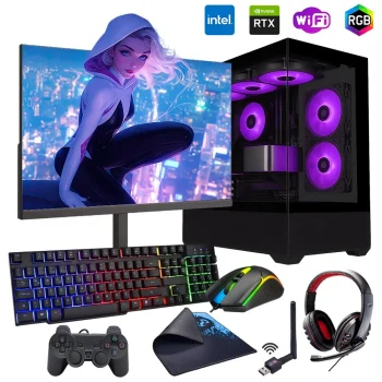 i5 14400F 16GB DDR5 1TB m2 8GB RTX5060 24 Monitörlü Oyun Bilgisayarı (Gaming SET)