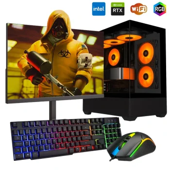 i5 14400F 16GB DDR5 512GB m2 12GB RTX5070 24 Monitörlü Oyun Bilgisayarı