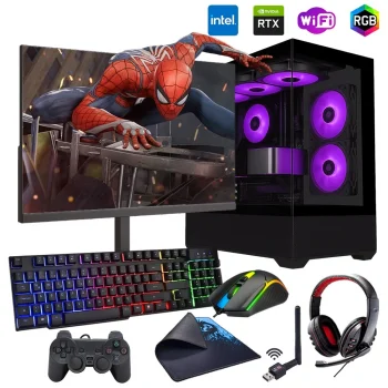 i5 14400F 16GB DDR5 512GB m2 12GB RTX5070 24 Monitörlü Oyun Bilgisayarı (Gaming SET)