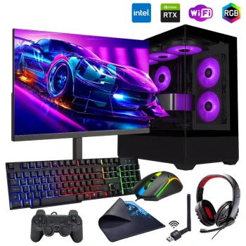 i5 14400F 16GB DDR5 512GB m2 8GB RTX5060 24 Monitörlü Oyun Bilgisayarı (Gaming SET)