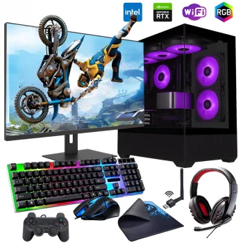 i5 14400F 32GB DDR4 1TB M2 12GB RTX3060 24 Monitörlü Oyun Bilgisayarı (Gaming SET)