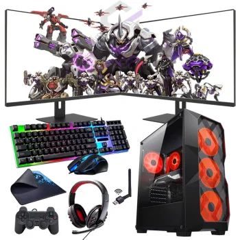 i5 14400F 32GB DDR4 1TB M2 8GB RX580 Çift 24 Monitörlü Oyun Bilgisayarı (Gaming SET)