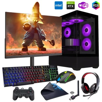 i5 14400F 32GB DDR5 1TB m2 12GB RTX5070 24 Monitörlü Oyun Bilgisayarı (Gaming SET)