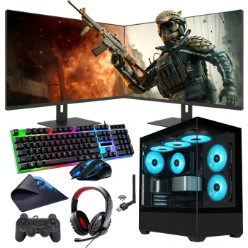 İ7 12700F 16GB DDR4 512GB m2 12GB RTX3060 Çift 24 Monitörlü Oyun Bilgisayarı (Gaming SET)