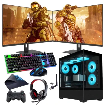 i7 13700F 16GB 240SSD 1TB HDD 12GB RTX3060 Çift 24 Monitörlü Oyun Bilgisayarı (Gaming SET)