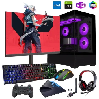 i7 14700F 16GB DDR5 512GB m2 8GB RTX5050 24 Monitörlü Oyun Bilgisayarı (Gaming SET)