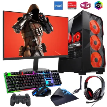 i7 14700F 32GB DDR4 1TB M2 8GB RX580 24 Monitörlü Oyun Bilgisayarı (Gaming SET)