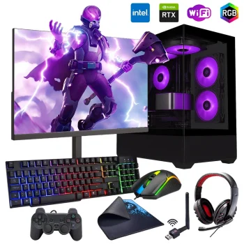 i7 14700F 32GB DDR5 1TB m2 12GB RTX5070 24 Monitörlü Oyun Bilgisayarı (Gaming SET)