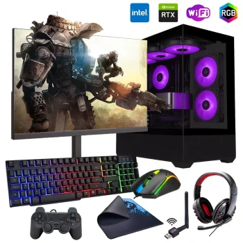 i7 14700F 32GB DDR5 1TB m2 8GB RTX5050 24 Monitörlü Oyun Bilgisayarı (Gaming SET)