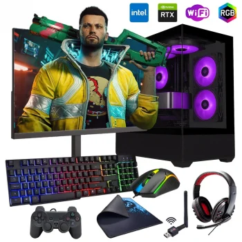 i7 14700F 32GB DDR5 1TB m2 8GB RTX5060 24 Monitörlü Oyun Bilgisayarı (Gaming SET)