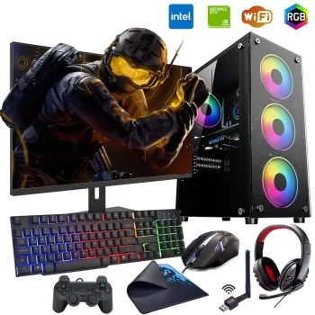 iNTEL i5 3N 16GB Ram 1TB SSD 4GB GT740 24 Monitörlü Oyun Bilgisayarı (Gaming SET)