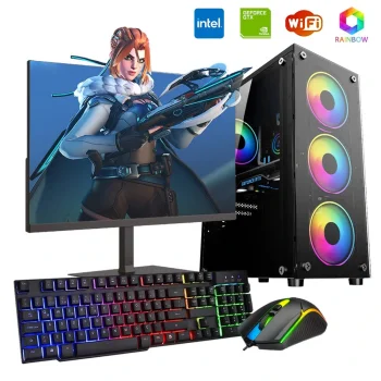 iNTEL i5 3N 8GB Ram 480GB SSD 4GB GT740 24 Monitörlü Oyun Bilgisayarı