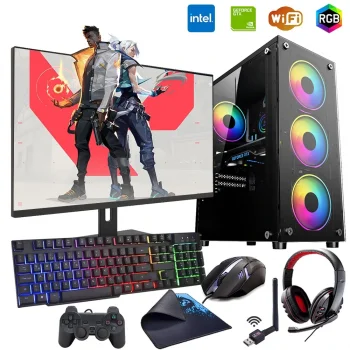 iNTEL i5 3N 8GB Ram 480GB SSD 4GB GT740 24 Monitörlü Oyun Bilgisayarı (Gaming SET)