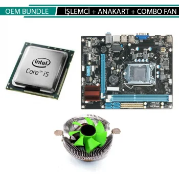 Intel İ5 3.Nesil + Anakart H61 1155Pin + Combo Fan