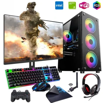 iNTEL i5 4N 16GB Ram 1TB SSD 4GB GT740 24 Monitörlü Oyun Bilgisayarı (Gaming SET)