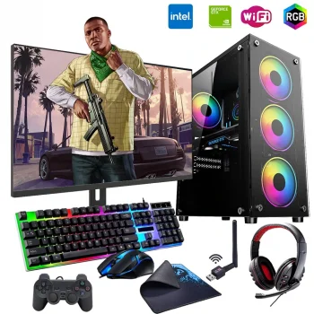 iNTEL i5 4N 8GB Ram 480GB SSD 4GB GT740 24 Monitörlü Oyun Bilgisayarı (Gaming SET)