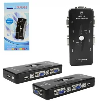 KEEPRO KVM41UA 4 Port Ps2 Kvm Switch Ps2 Kvm Switch 4 Port Kvm Switch 4 Kasa 1 Pc Manuel Kvm Switch