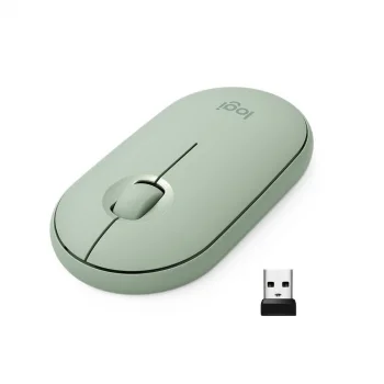Logıtech Mouse Pebble  M350 Kablosuz BT Optik Mouse (Yeşil)
