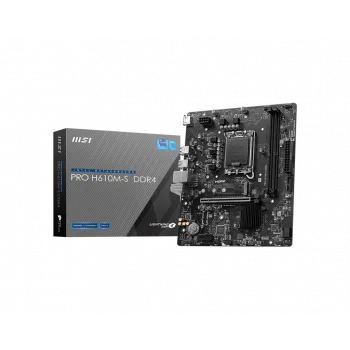 MSI PRO H610M-S Intel H610 Soket 1700 DDR4 3200MHz (OC) M.2 Anakart