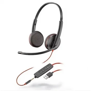 Plantronics Blackwire EP320 Usb Stereo Kablolu Kulak Üstü Mikrofonlu 2.El Çağrı merkezi Kulaklığı