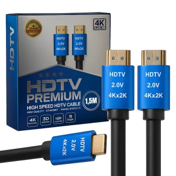 HDMI Kablo 1.5m 4K hdtv 2.0 Premium Prolly