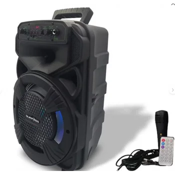 Speaker Platoon Pl-4530 Rgb Işıklı Bluetooth SD USB Giriş Mikrofonlu 8 Hoparlör