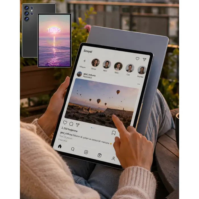 16gb Ram 1tb Tablet Pc Klavyeli Kılıflı Kalemli Tablet Seti