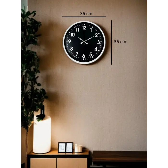 36 Cm Beyaz Dekoratif Duvar Saati