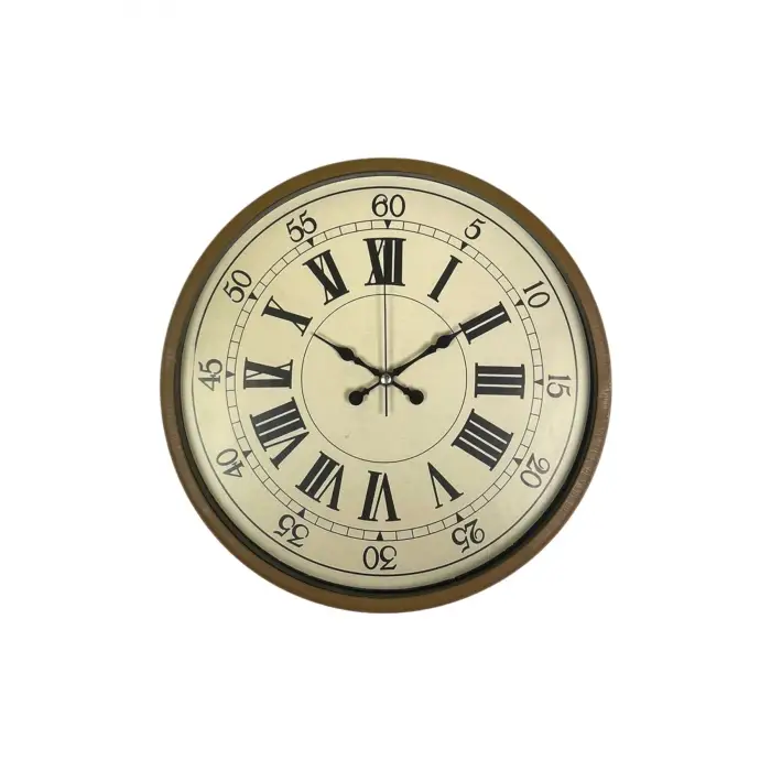 36 Cm Kahverengi Retro Duvar Saati