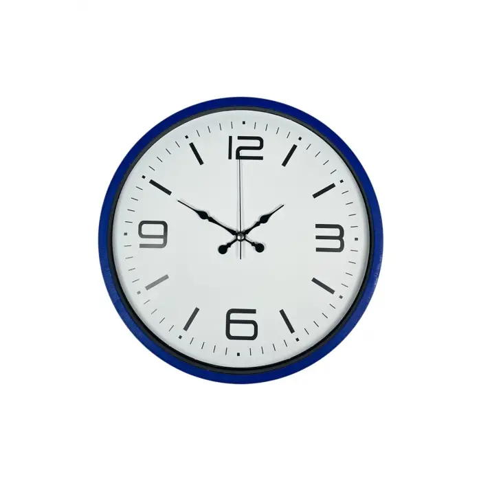 36 Cm Lacivert Modern Dekoratif Duvar Saati