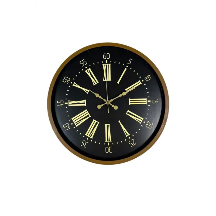 36 Cm Modern Kahverengi Duvar Saati