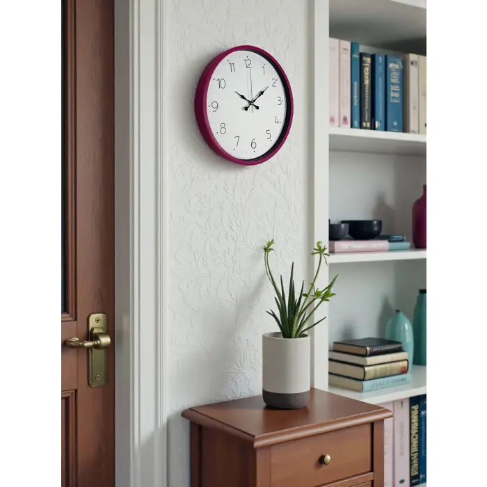 36 Cm Pembe Standart Duvar Saati