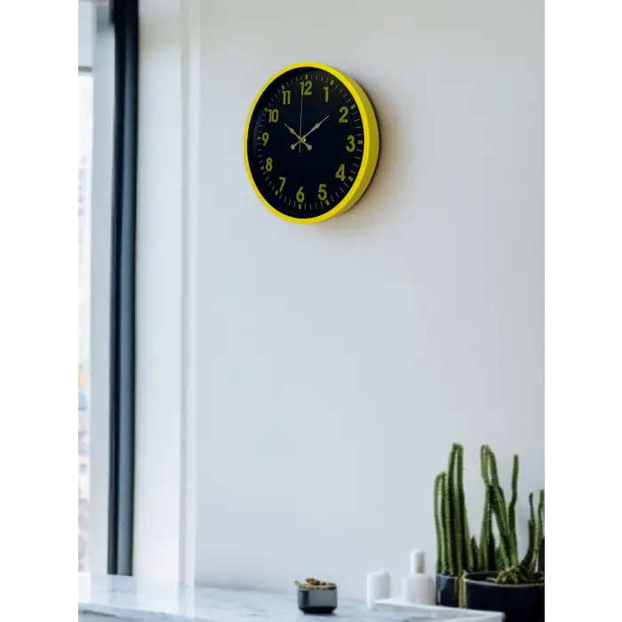 36 Cm Sarı Standart Duvar Saati