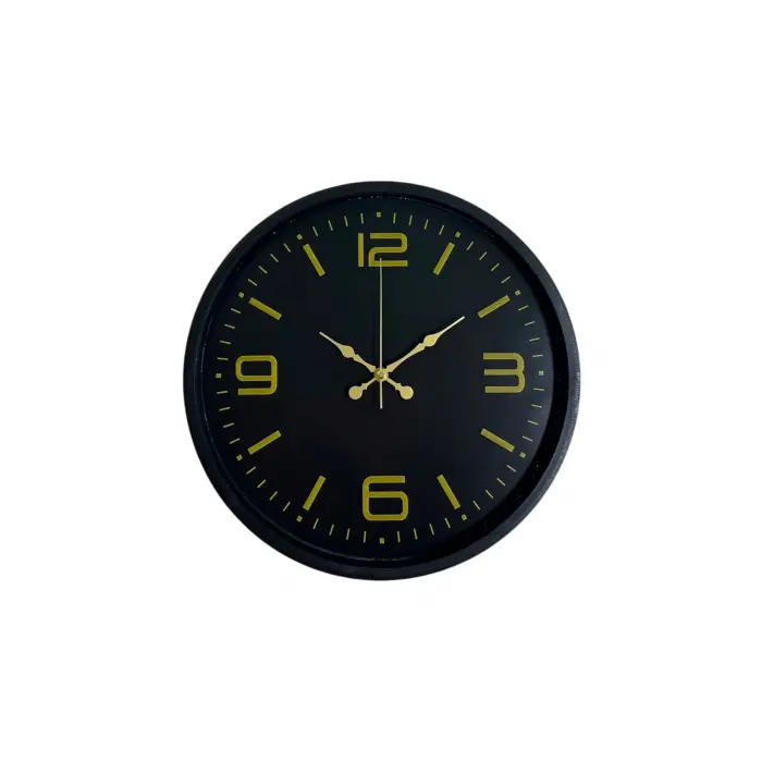 36 Cm Siyah Modern Duvar Saati