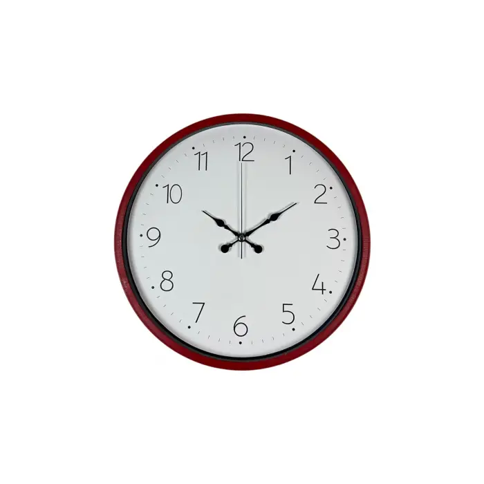 36 Cm Standart Kırmızı Duvar Saati