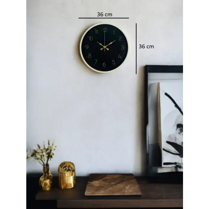 36 Cm Standart Krem Duvar Saati