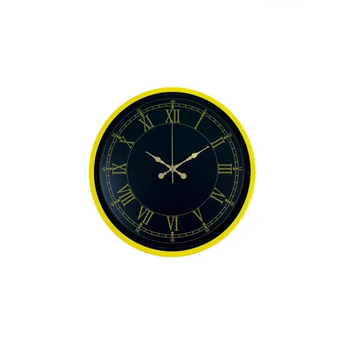 36 Cm Standart Sarı Duvar Saati