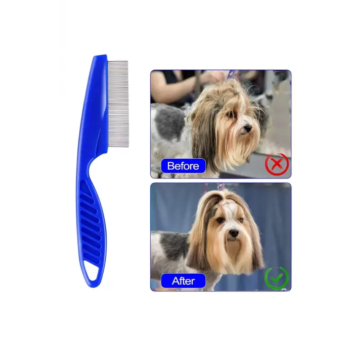 4lü Bit Evcil Hayvan Tarak Seti Kedi Köpek Bit Tarak Seti Pire Tarağı