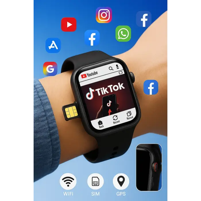 Akıllı Saat Iphone Ve Android Tüm Telefonlara Uyumlu Instagram,youtube,whatsapp  Fg5