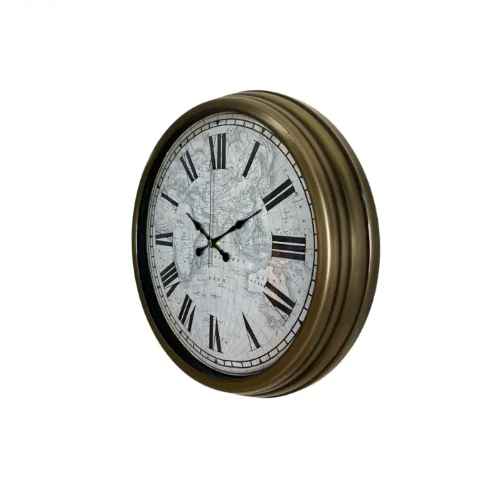 Antique World 40 Cm Eskitme Metal Duvar Saati