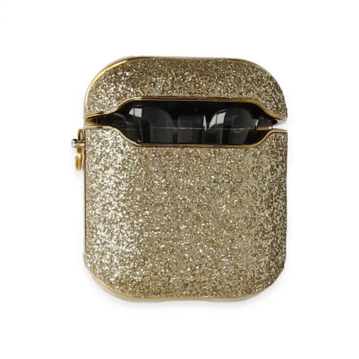 Apple Airpods 2 (2.nesil) Spell Simli Kılıf - Gold