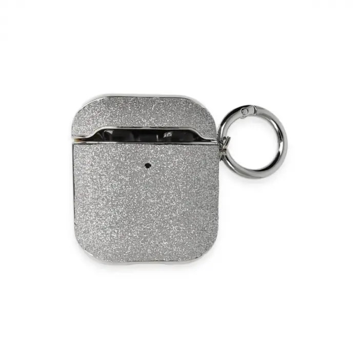 Apple Airpods 2 (2.nesil) Spell Simli Kılıf - Gümüş