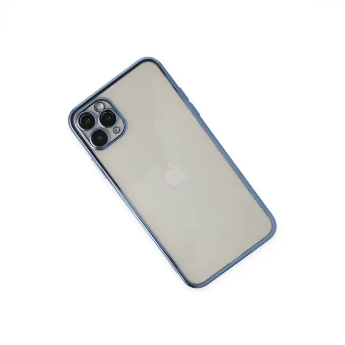 Apple İphone 11 Pro Kılıf Razer Lensli Silikon - Açık Mavi