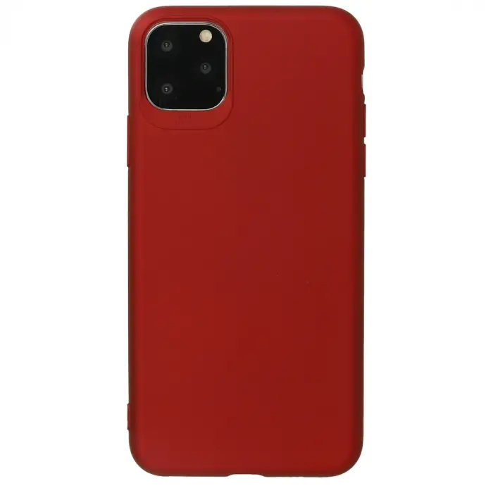 Apple İphone 11 Pro Max Kılıf First Silikon - Bordo