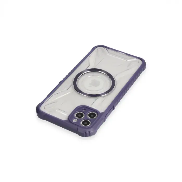 Apple İphone 11 Pro Max Kılıf Prag Magneticsafe Kapak - Derin Mor