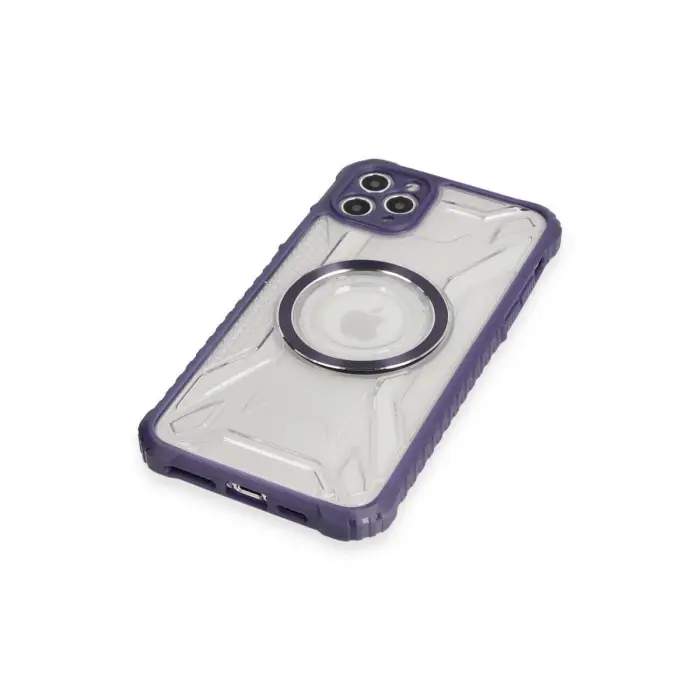 Apple İphone 11 Pro Max Kılıf Prag Magneticsafe Kapak - Derin Mor