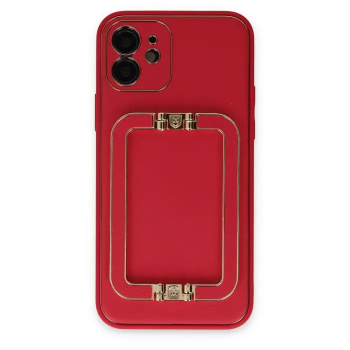 Apple İphone 12 Kılıf Coco Elit Kapak - Kırmızı