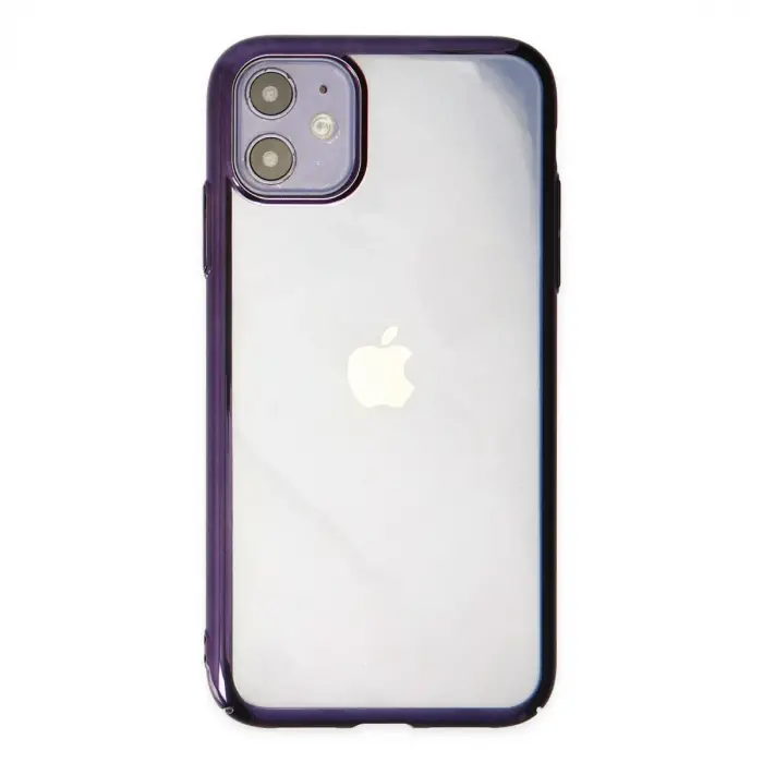 Apple İphone 12 Kılıf Element Silikon - Mor