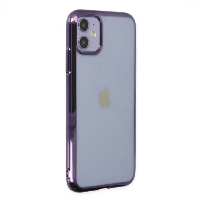Apple İphone 12 Kılıf Element Silikon - Mor
